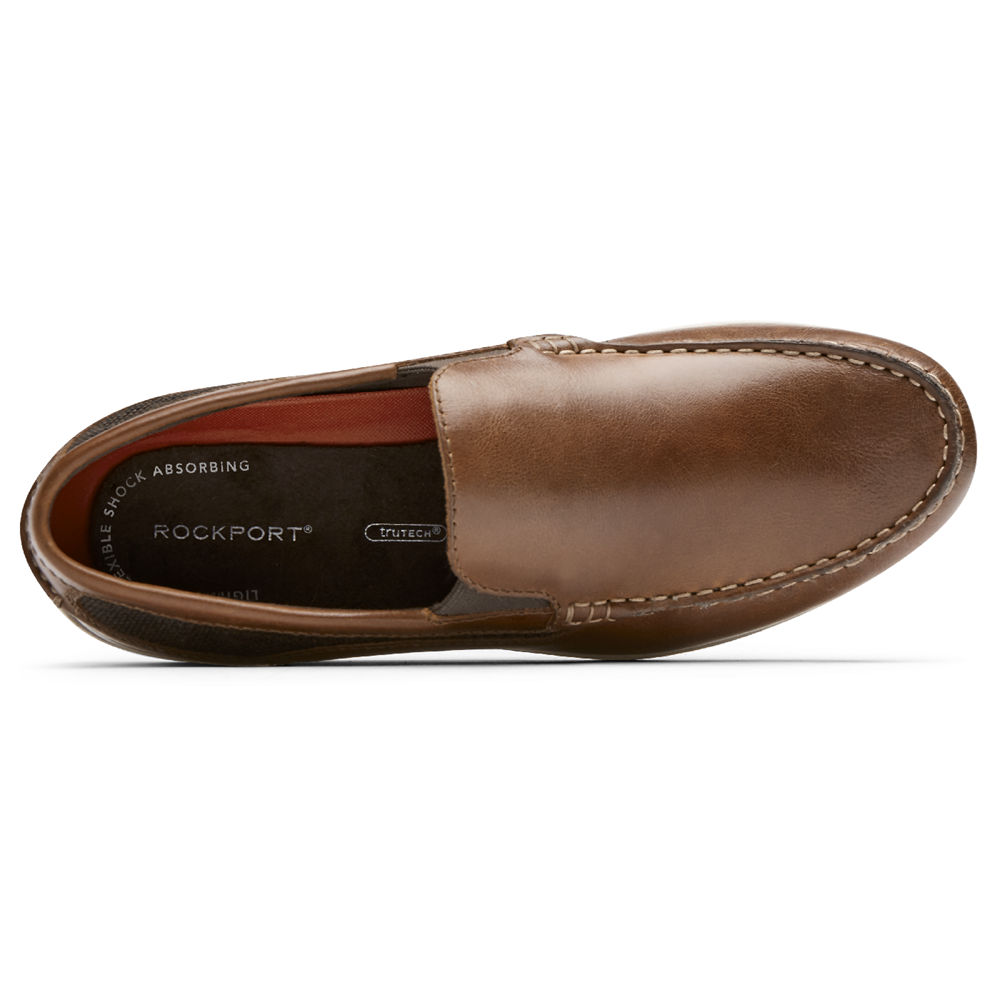 Rockport Singapore Mens Slip-On - Cullen Venetian Brown - EY2901387